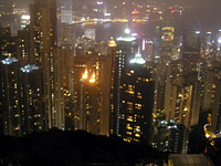 香港 ビクトリアピークからの夜景